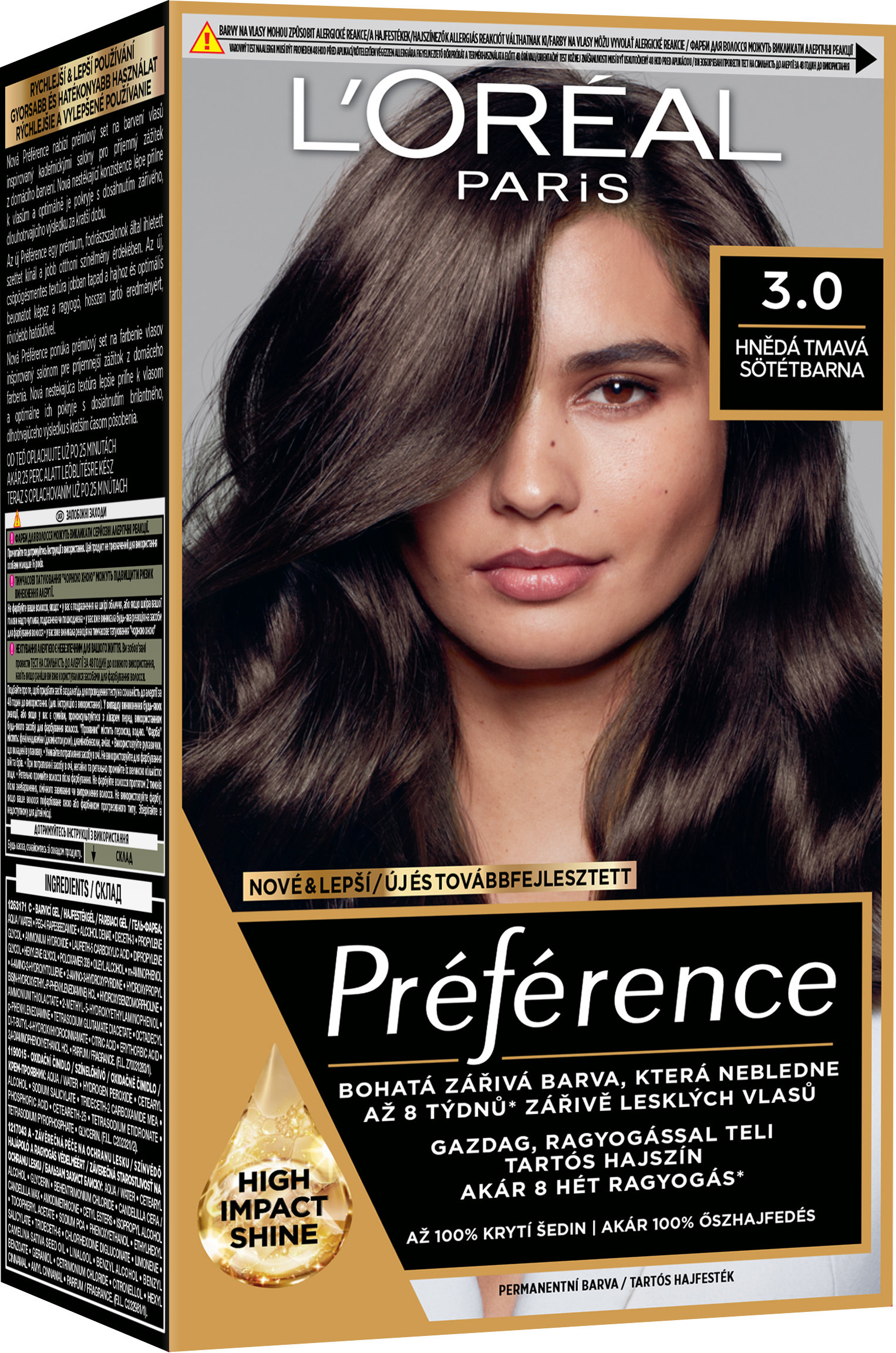 Фарба для волосся L’Oréal Paris Preference 3.0 Темно-каштановий 174 мл
