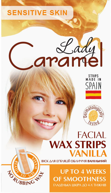Віск для епіляції обличчя Caramel ванільний 12 шт.