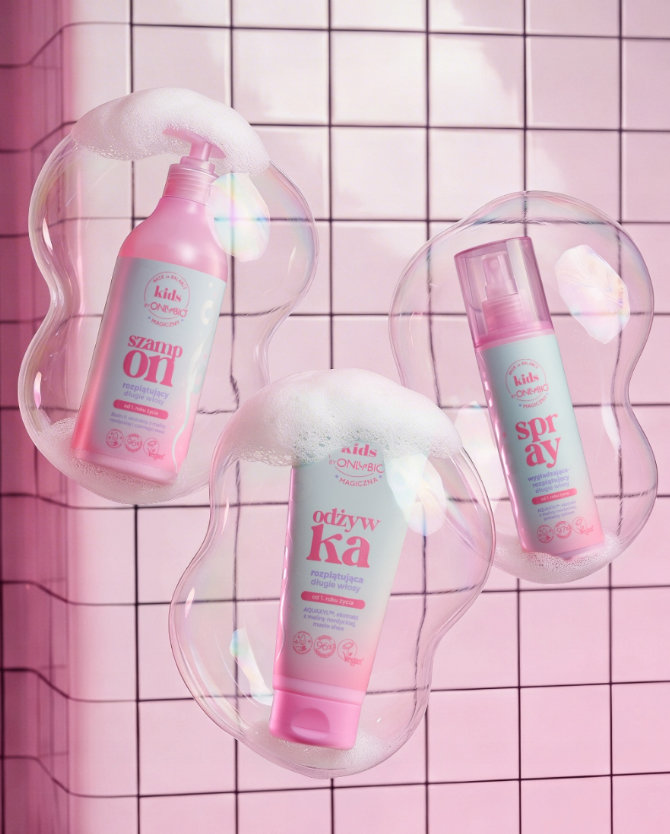 Спрей детский OnlyBio Hair in Balance Kids Magical для разглаживания и расчесывания волос 200 мл