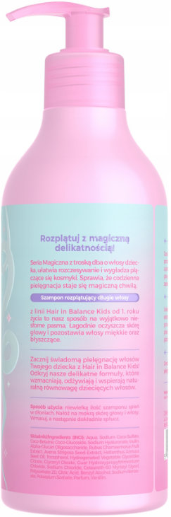 Шампунь для волос детский OnlyBio Hair in Balance Kids Magical 400 мл фото 1