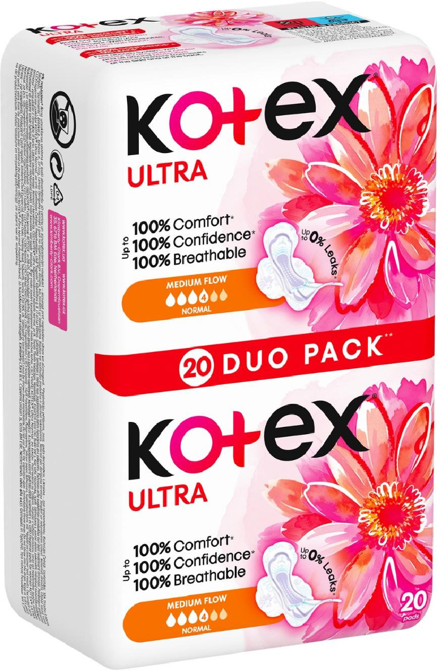 Гигиенические прокладки Коtex Ultra Dry Normal Duo 20 шт