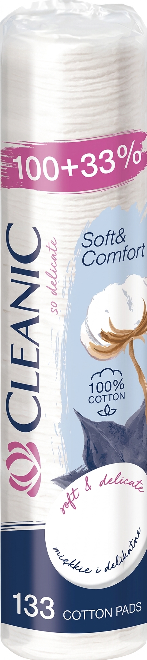 CLEANIC ватнi диски Soft&Comfort, 100шт+33% 1