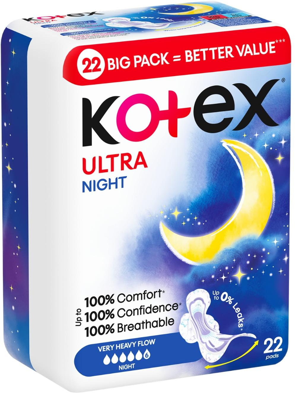 Прокладки гігієнічні Kotex Ultra Night 22 шт. фото 1