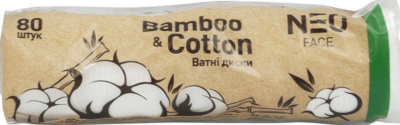 NEO FACE ватные диски Bamboo & Cotton, 80 штук