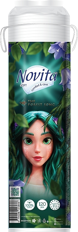 Ватні диски Novita Soft Мавка 120 шт.