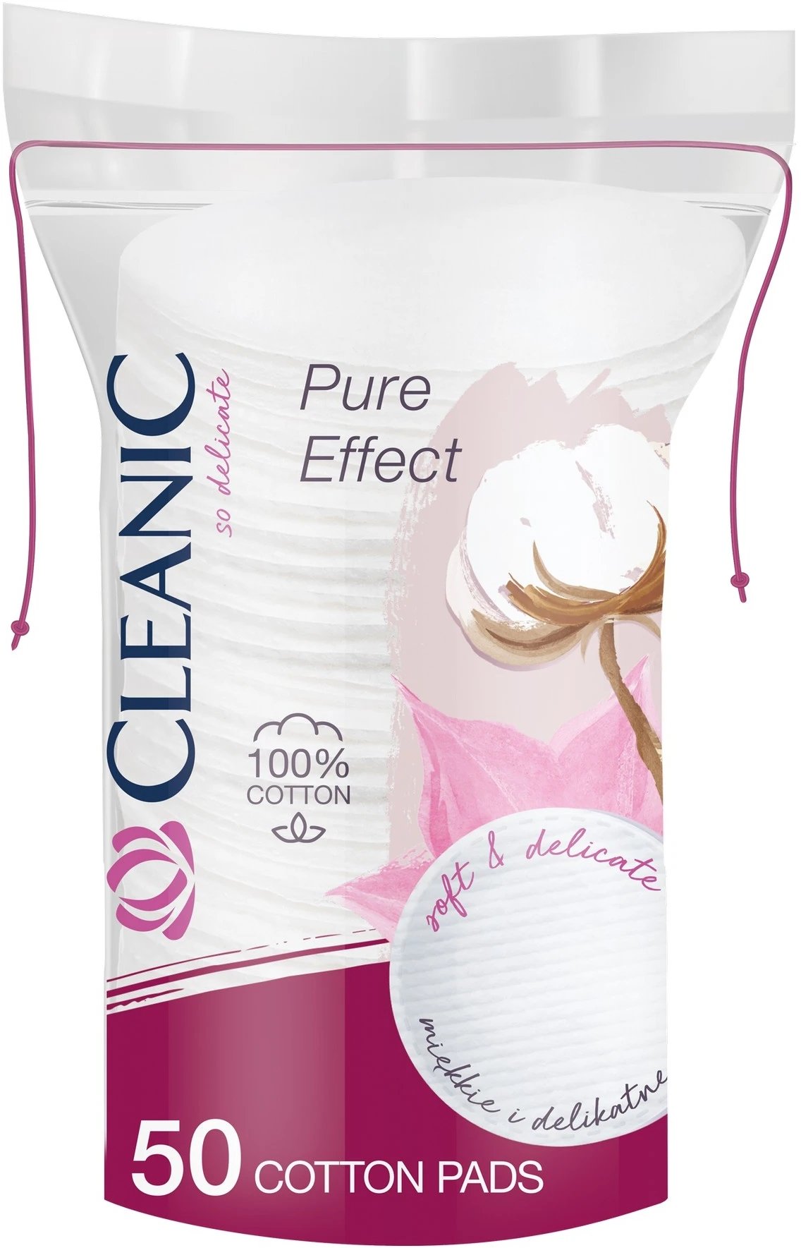 Ватнi диски Cleanic Pure Effect 50 шт. фото 1