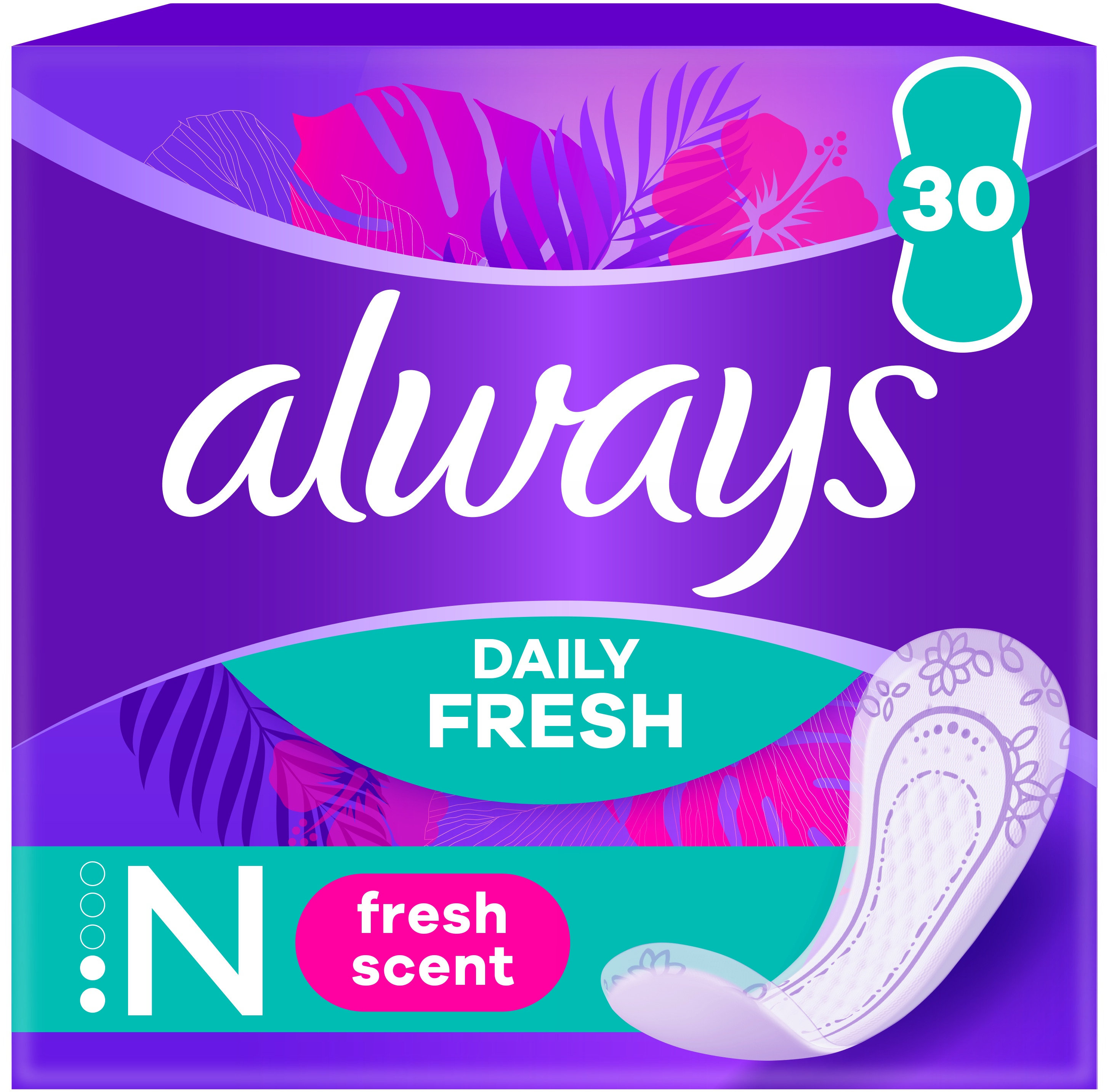 Прокладки щоденні Always Daily Fresh Normal Свіжий аромат 30 шт. фото 9