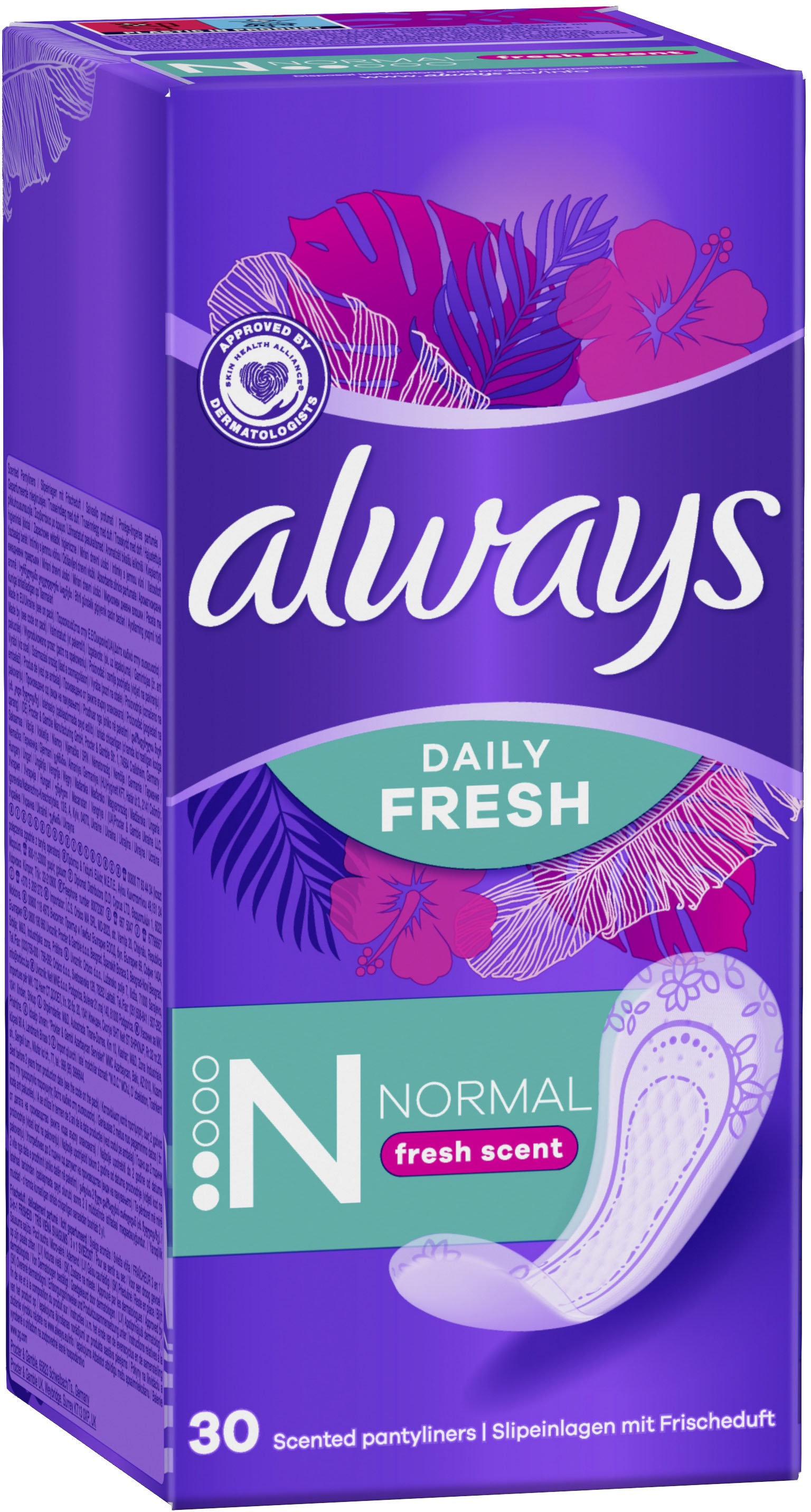 Прокладки щоденні Always Daily Fresh Normal Свіжий аромат 30 шт.