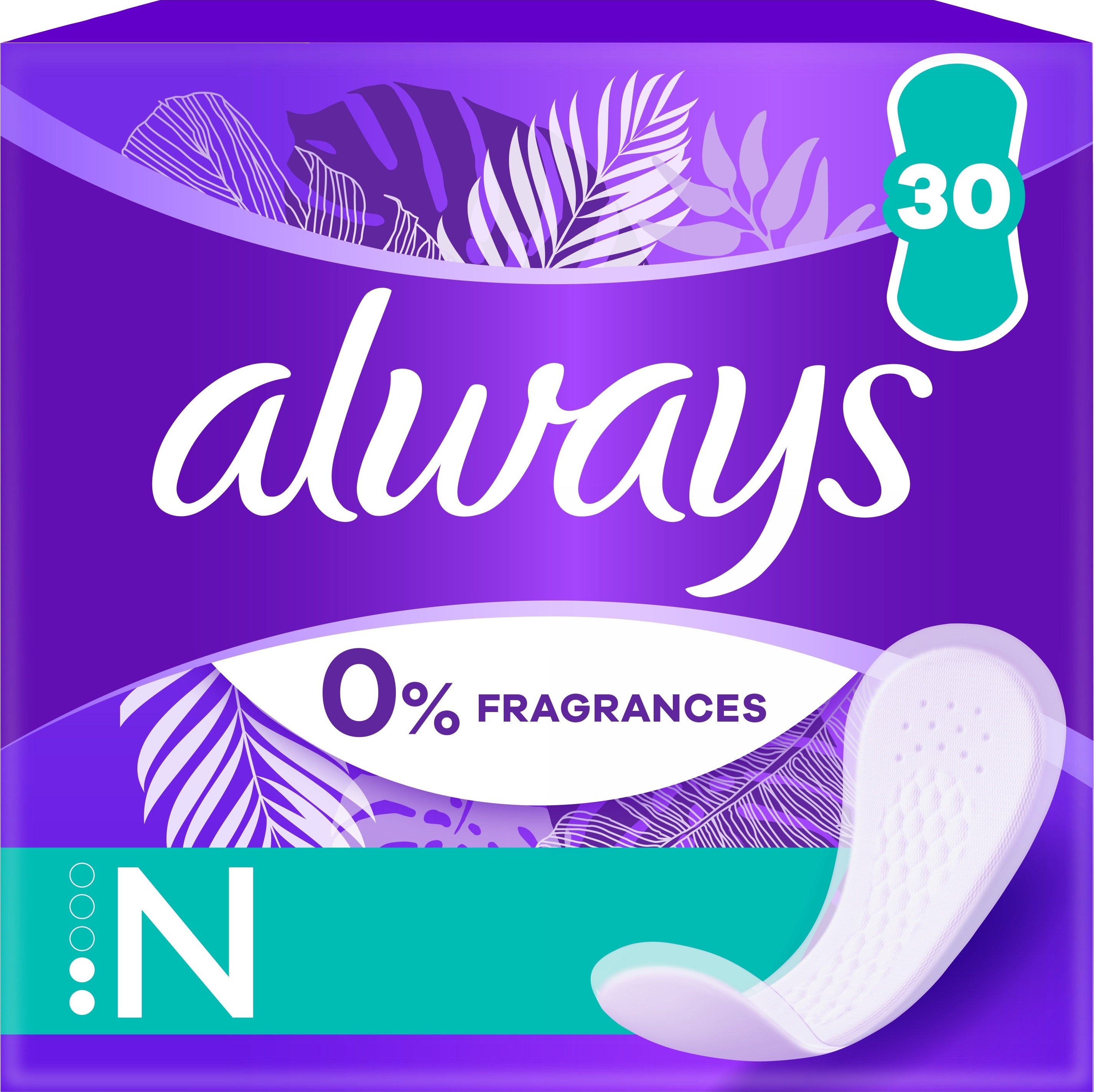 Ежедневные прокладки Always Daily Fresh Normal Без запаха, 30 шт