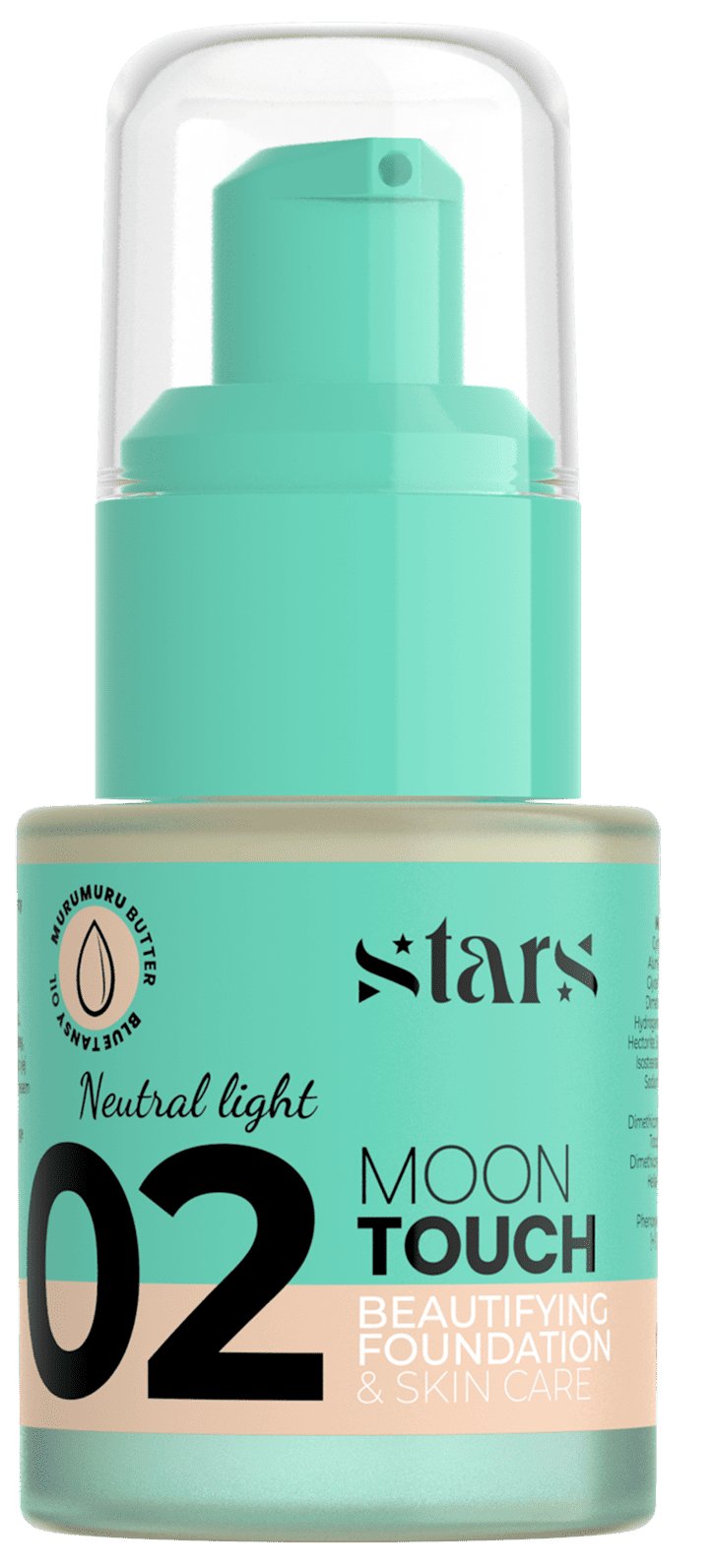 Тональний крем для обличчя Stars from the stars MOON TOUCH відтінок 02 Neutral liгht, 25 г 4