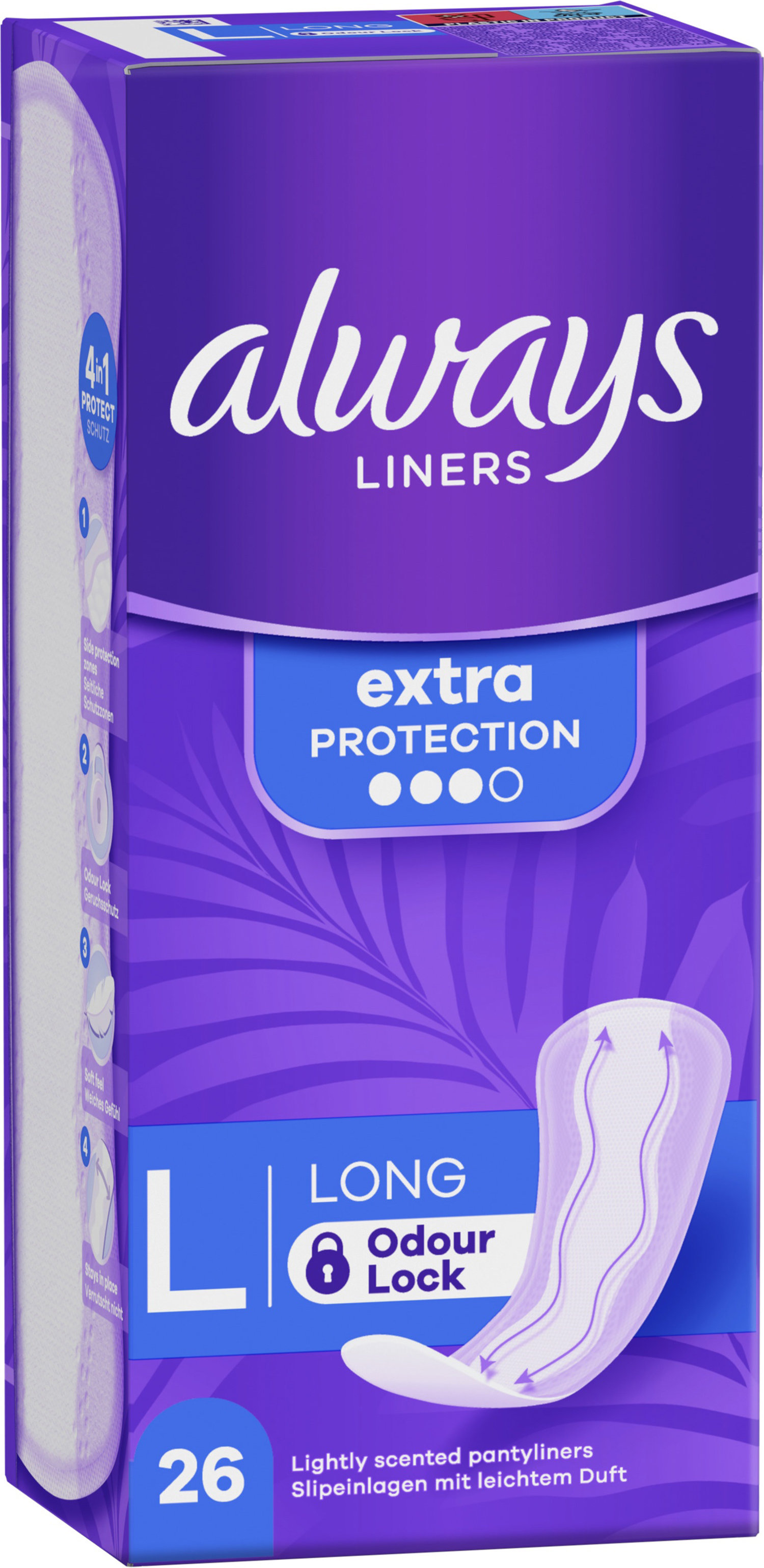 Ежедневные прокладки Always Daily Protect Long Нейтрализация запаха 26 шт фото 1