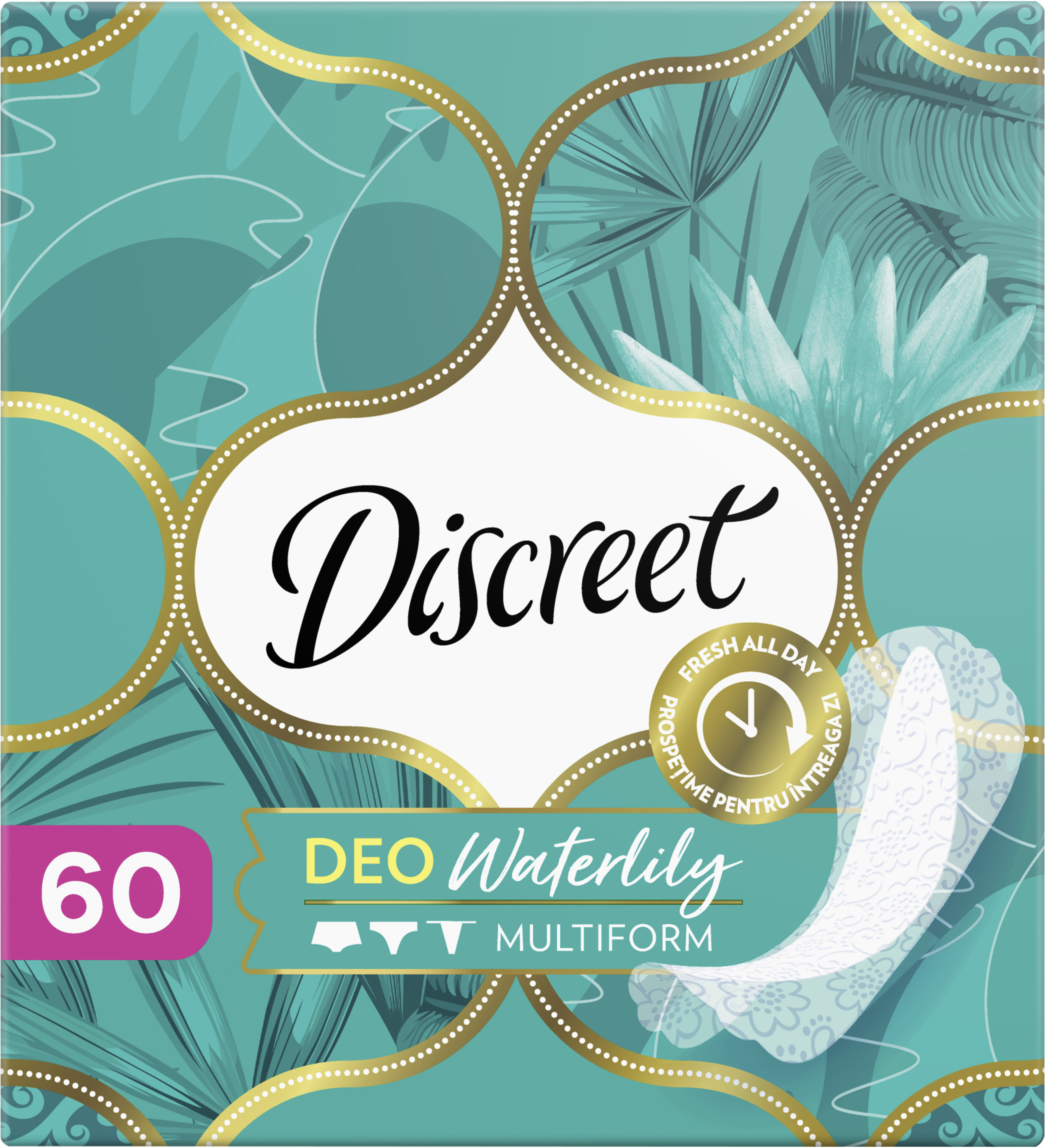 Прокладки ежедневные Discreet Deo Water Lily 60 шт.