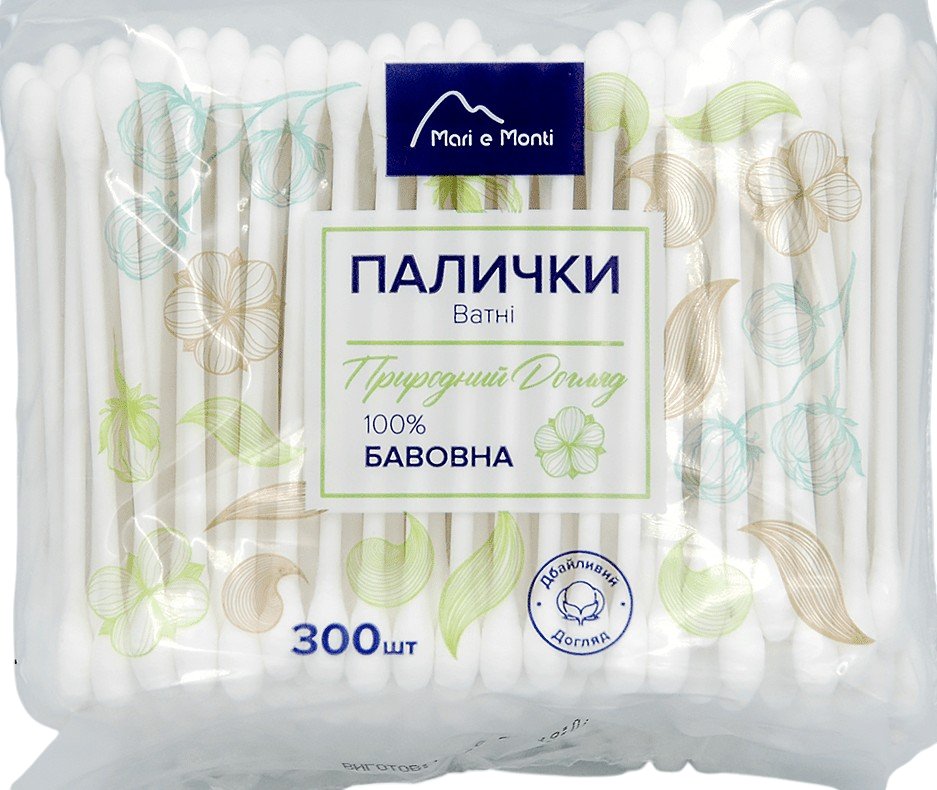 Mari e Monti палички ватні, 300 штук 1