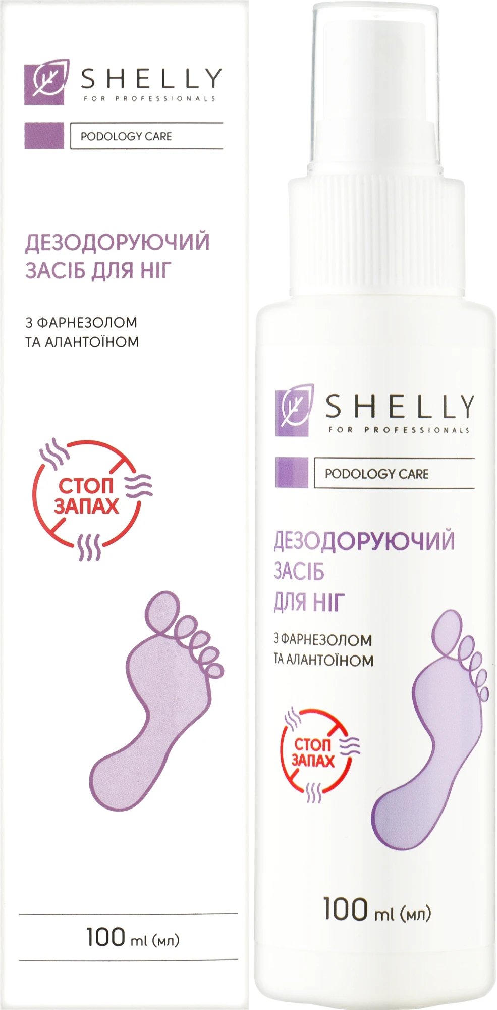 Дезодорирующее средство для ног Shelly с фарнезолом 100 мл фото 1