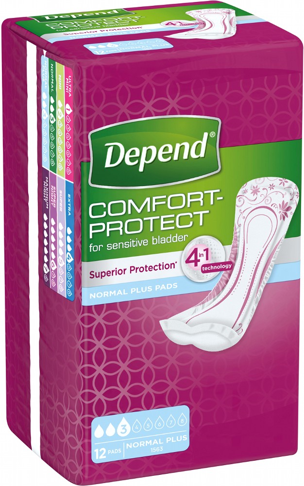 Прокладки урологічні Depend Normal Plus Pad 12 шт. фото 1