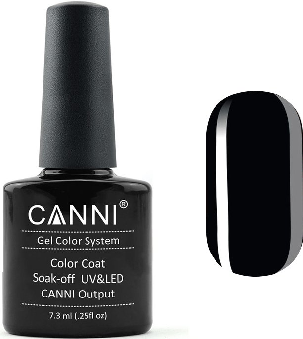 Гель-лак CANNI 161 чорний 7.3 мл