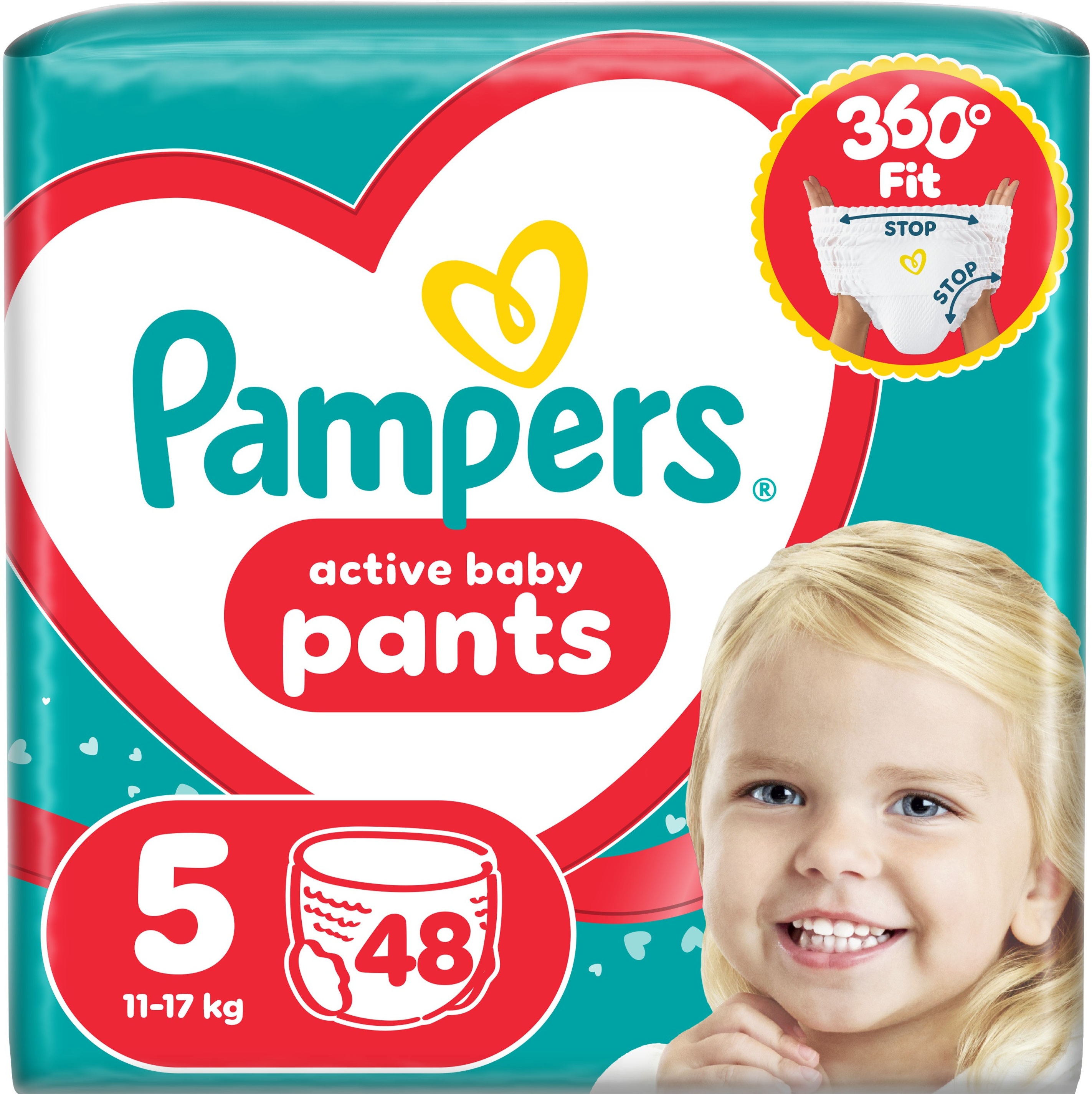 Підгузки-трусики Pampers Jumbo Pack Pants Junior розмір 5 (12-17 кг) 48 шт. 16