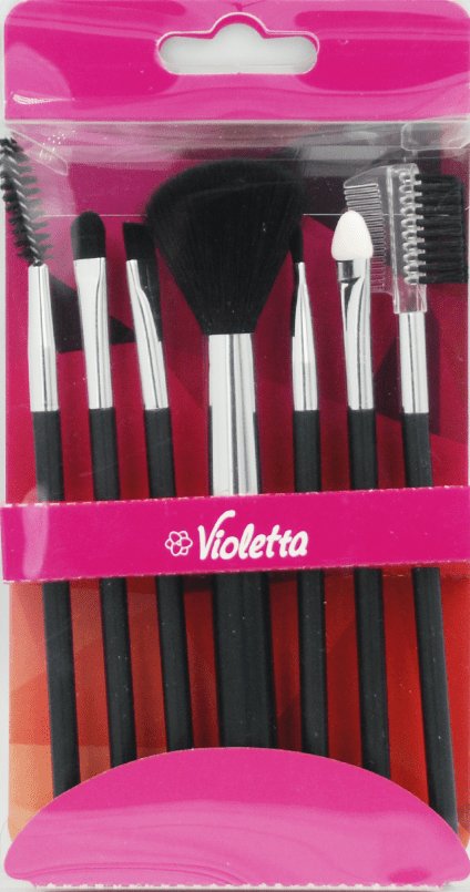 Violetta набір пензлів для макіяжу, 7шт 1