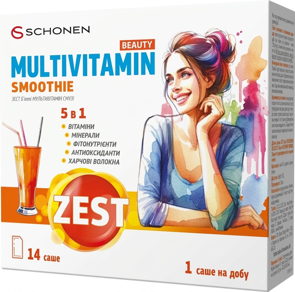 Дієтична добавка ZEST Beauty Multivitamin Smoothie 14 шт.