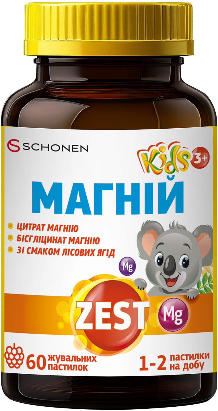 Витамины ZEST Kids Magnesium 60 шт. фото 1