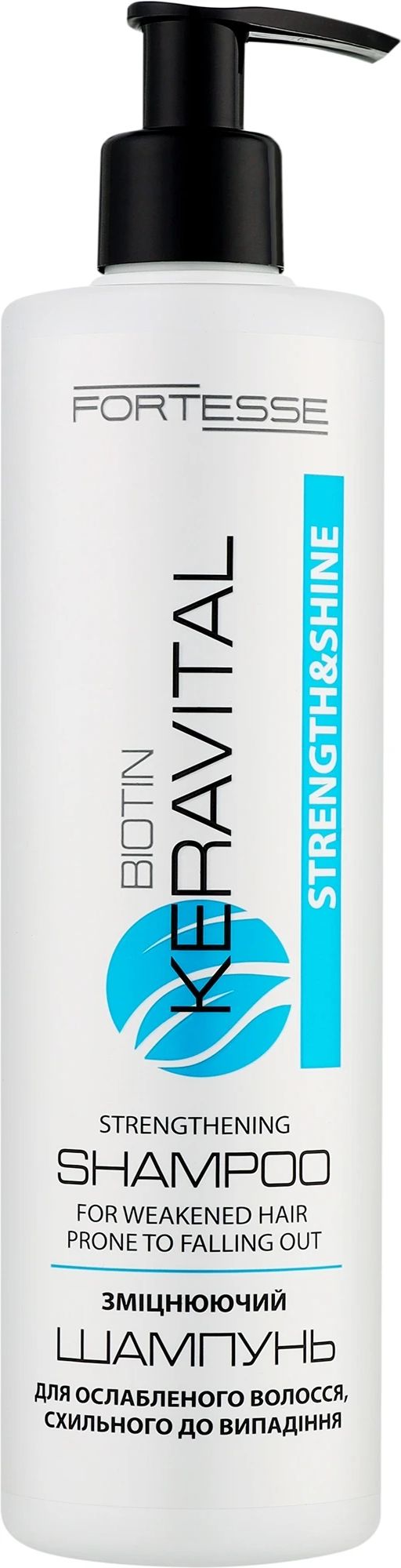 Шампунь Acme FORTESSE Kera Vital Strength&Shine з біотином 400мл