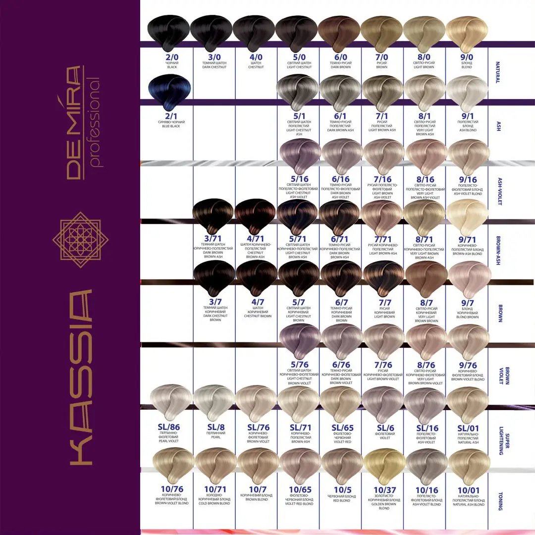 Краска для волос DeMira Professional Kassia 2/0, 90 мл фото 4