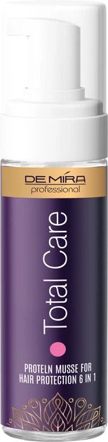 Мусс-протектор профессиональный протеиновый DeMira professional total care для защиты волос 6в1 150 мл