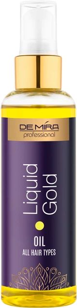 Масло для волос профессиональное DeMira professional liquid gold для интенсивного питания волос 100 мл фото 2