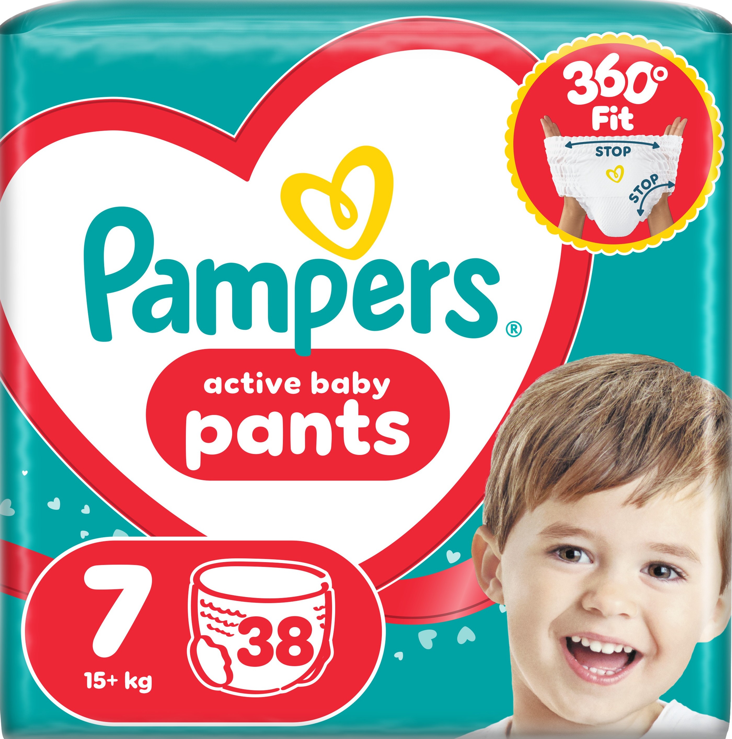 Підгузки-трусики Pampers Active Baby Pants Розмір 7 (15+ кг) 38 шт. 16