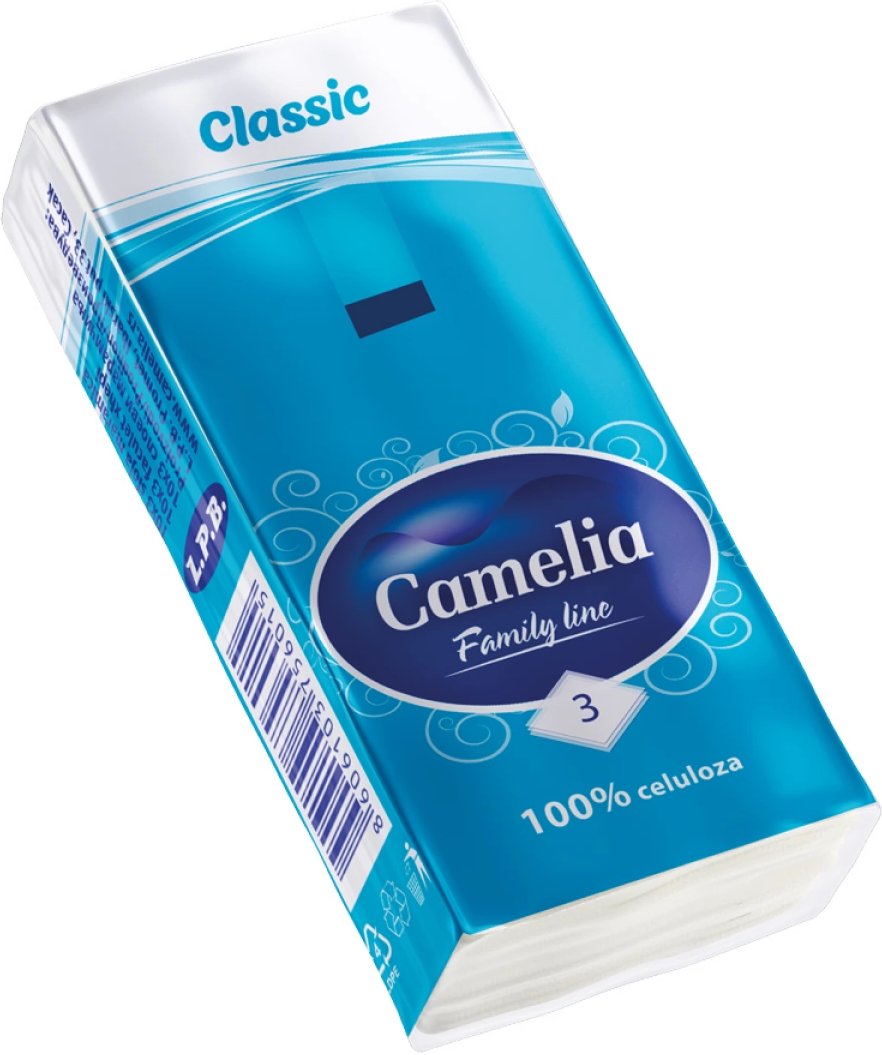 Хустинки паперові Camelia 3 шари 10 шт.