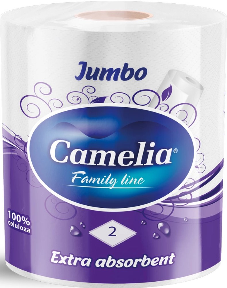 Camelia Jumbo рушник паперовий 2 шари, 1рул