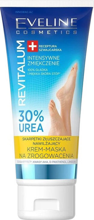 Крем-маска для ніг Eveline Cosmetics Revitalum 30% Urea проти мозолів та натоптишів 75 мл
