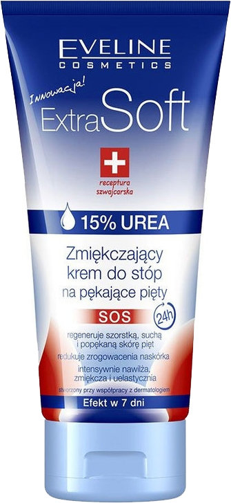 Пом'якшувальний крем Eveline для потрісканих п'ят серії extra soft, 100мл 1