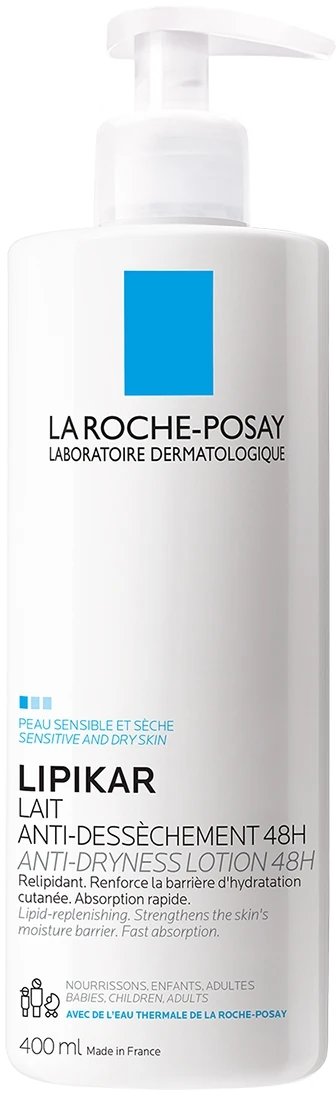 Лосьйон для тіла La Roche-Posay Lipikar ліпідовідновлюючий для немовлят та дорослих 400 мл