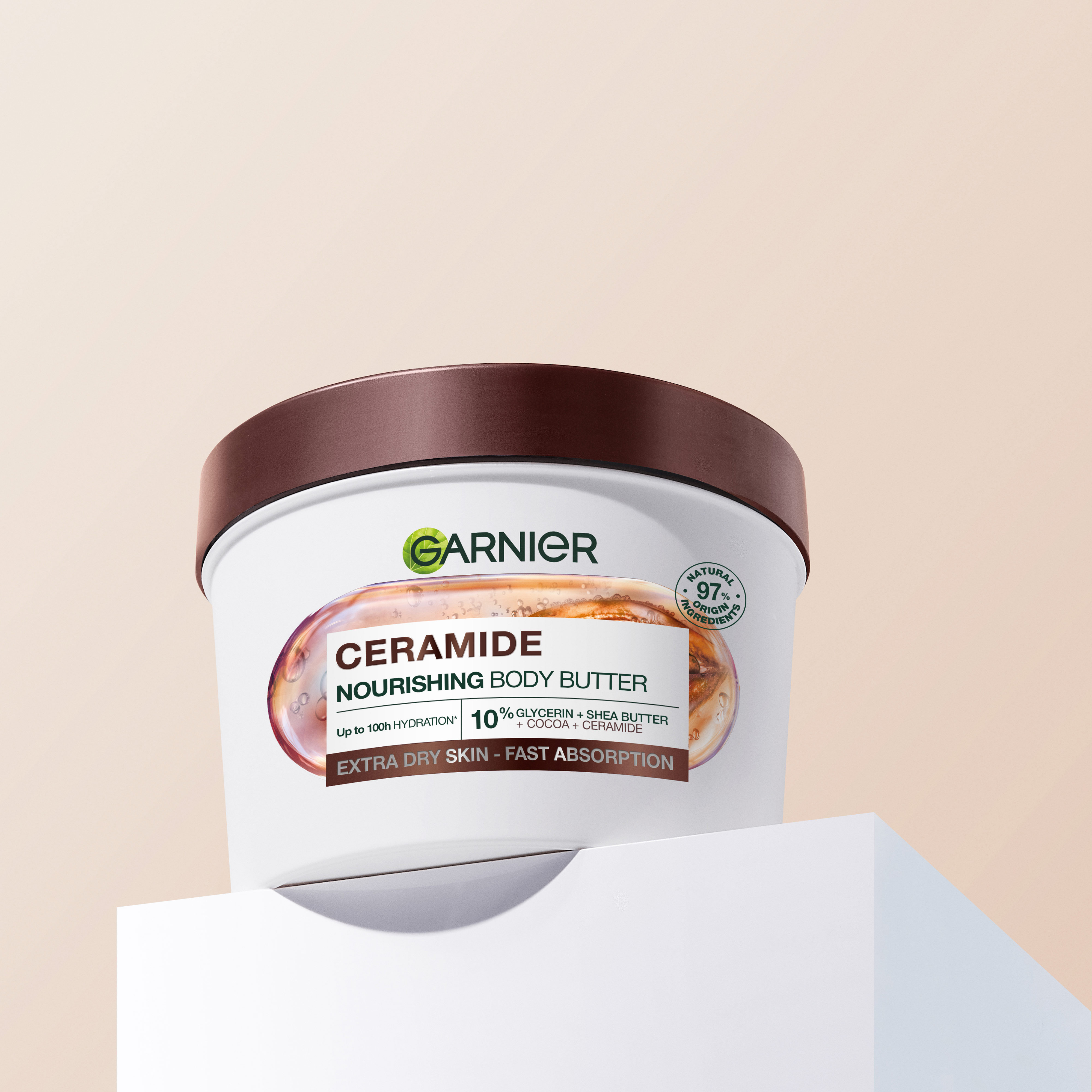 Крем-баттер для тіла Garnier Body Superfood Какао для дуже сухої шкіри 380 мл фото 3