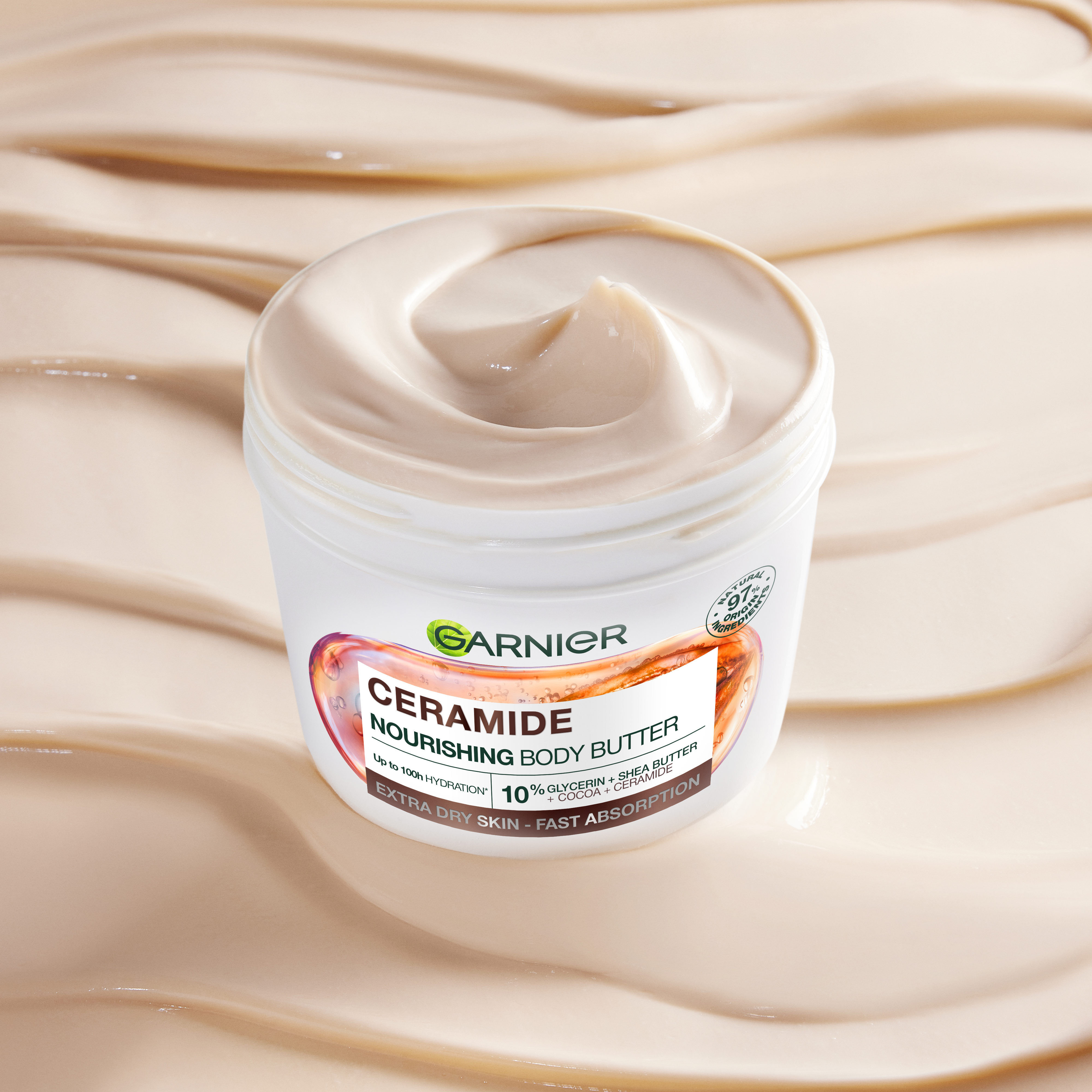 Крем-баттер для тіла Garnier Body Superfood Какао для дуже сухої шкіри 380 мл фото 7