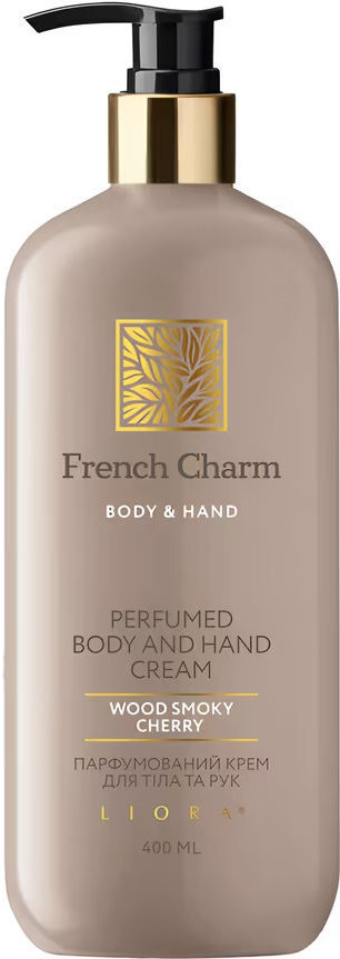 Парфумований крем для тіла та рук Liora Wood smoky cherry French Charm 400мл 1