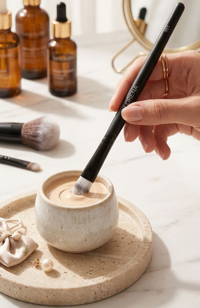 Пензлик для консилера та тіней LORENA Professional Concealer Brush вузький 851, 1 шт. фото 1