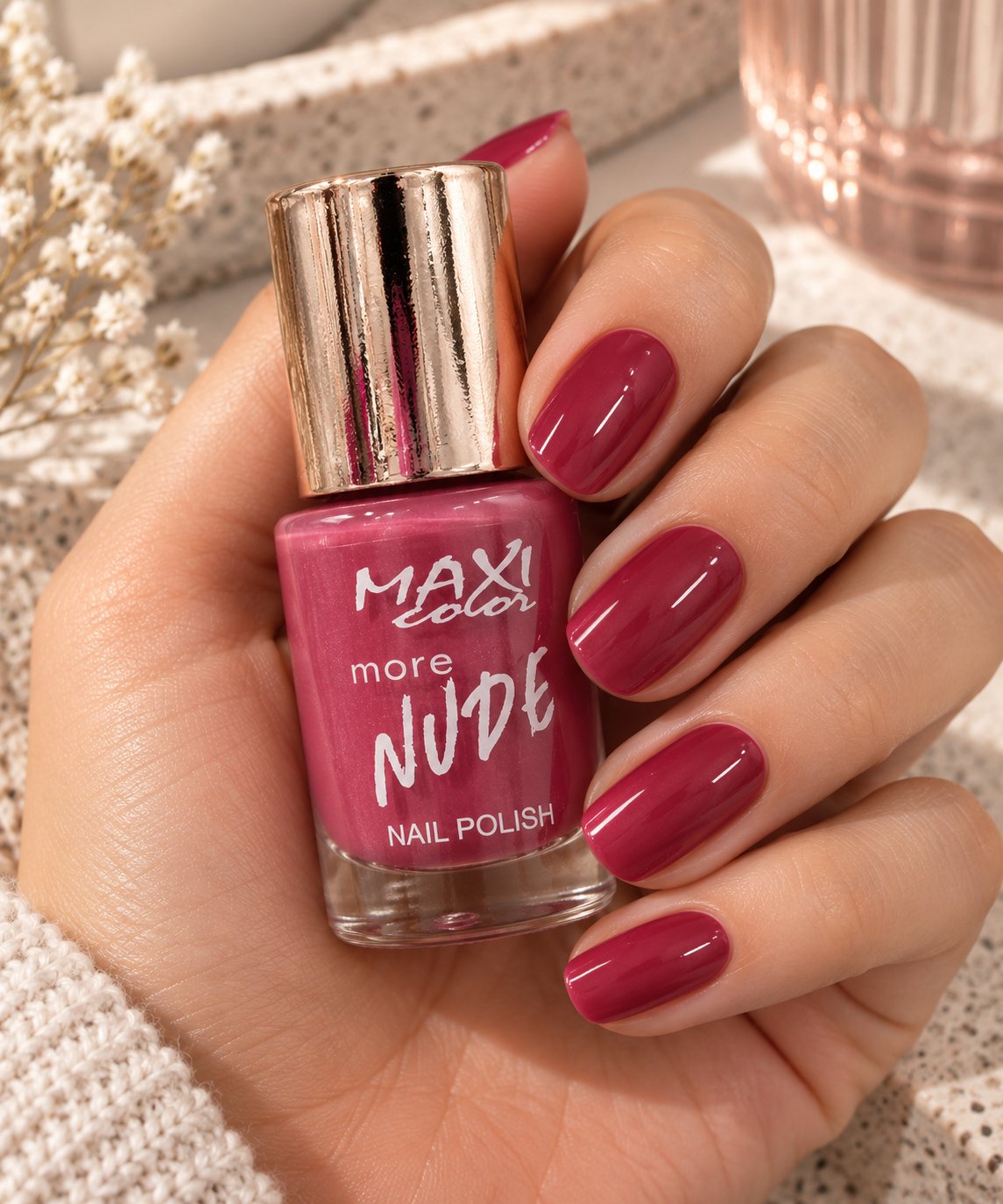 Лак для ногтей Max Color More NUDE, №5, 10 мл