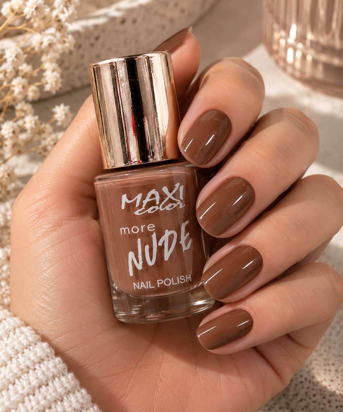 Лак для ногтей Max Color More NUDE, №6, 10 мл
