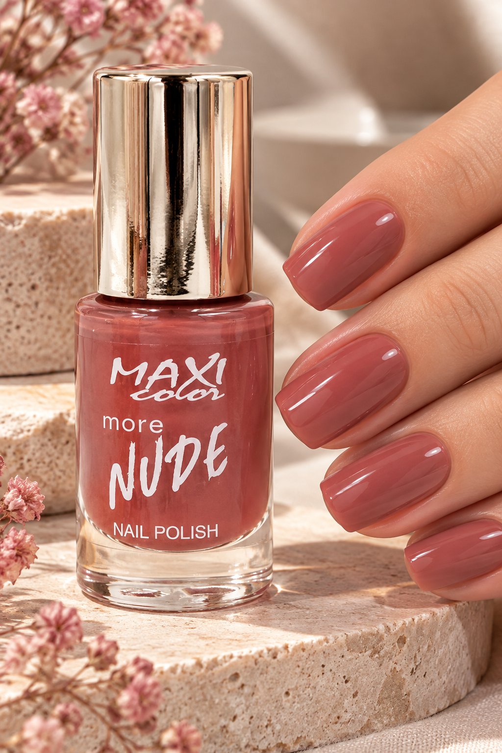 Лак для нігтів Maxi Color More Nude Nail Polish 08, 10 мл фото 1
