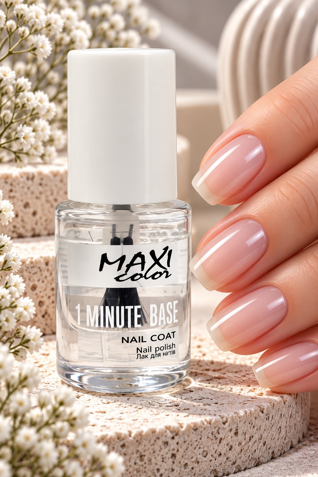 Лак для нігтів MAXI Color 1 Minute 01, 6 мл