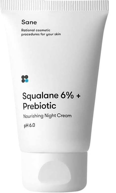 Крем для обличчя нічний Sane Squalane 6% + Prebiotic 40 мл 2