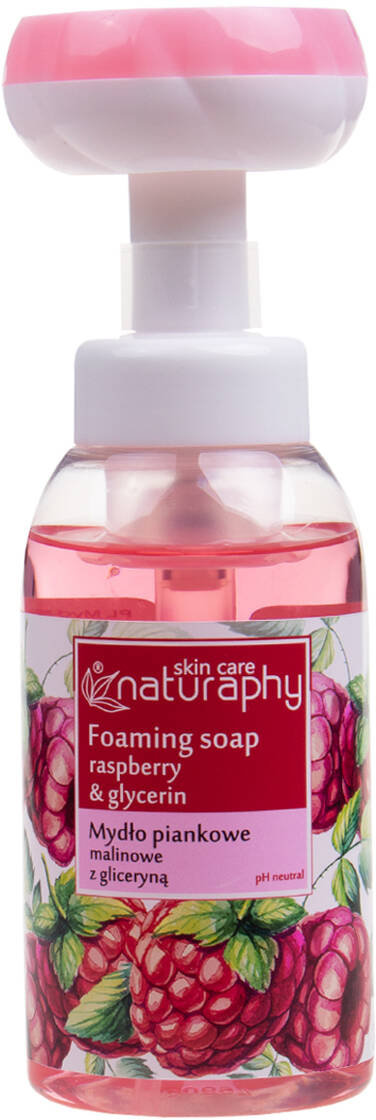 Naturaphy мило-піна з дозатором Квітка, аромат Малини, 300мл 2
