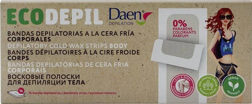 Смужки для депіляції тіла Daen Eco 16 шт 1