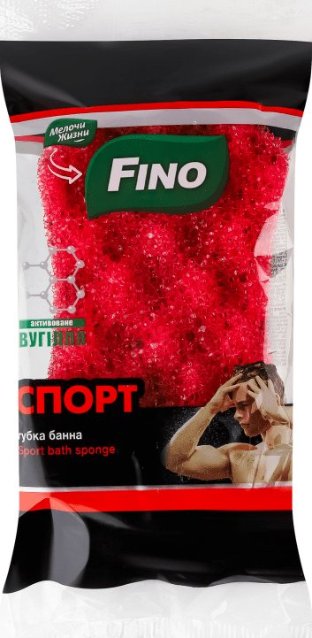 Fino Мочалка для душу масажна для чоловіків Спорт Чемпіон, 1шт 1