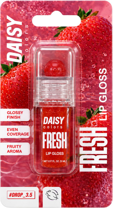 Блеск для губ Daisy Colors Fresh Lip Gloss 02 Strawberry 5 мл