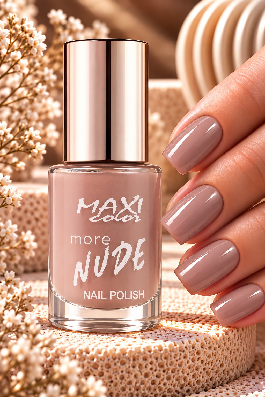 Лак для нігтів Maxi Color More Nude 01, 10 мл