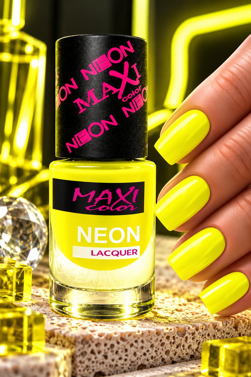 Лак для ногтей Maxi Color Neon Lacquer 04, 6 мл