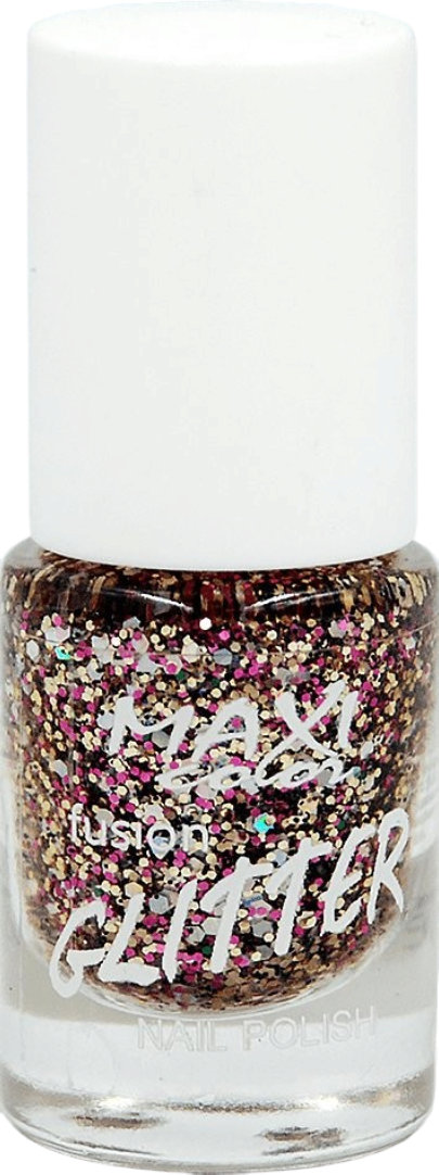 Лак для ногтей Maxi Color Fussion Glitter 01, 6 мл